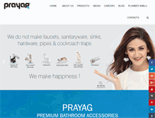 Tablet Screenshot of prayagindia.com